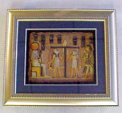 Anubis Framed Resin Painting