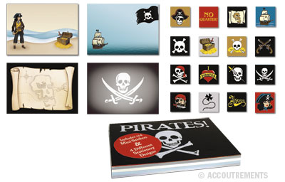 Pirate Notepad and Stickers